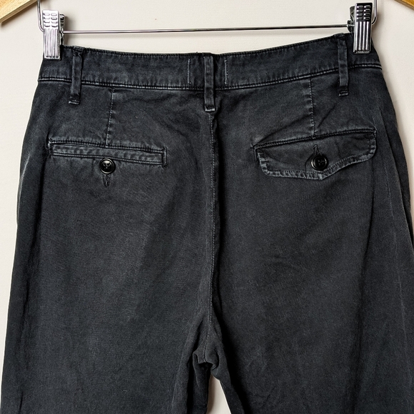 CITIZENS OF HUMANITY Brooke Chino Pants Mid Rise Ankle Washed Black - Picture 9 of 12